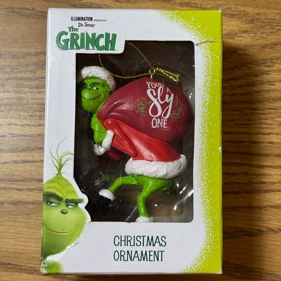 Kurt Adler The Grinch Stole Christmas Ornament 2007 Your a Sly One Dr. Seuss - Picture 1 of 8